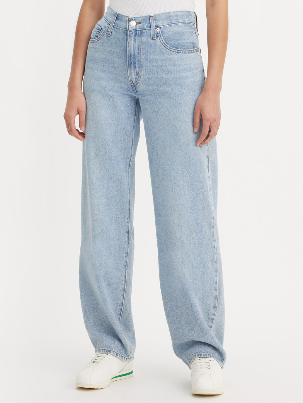 Baggy Dad Women's Jeans (plus Size) - Light Wash