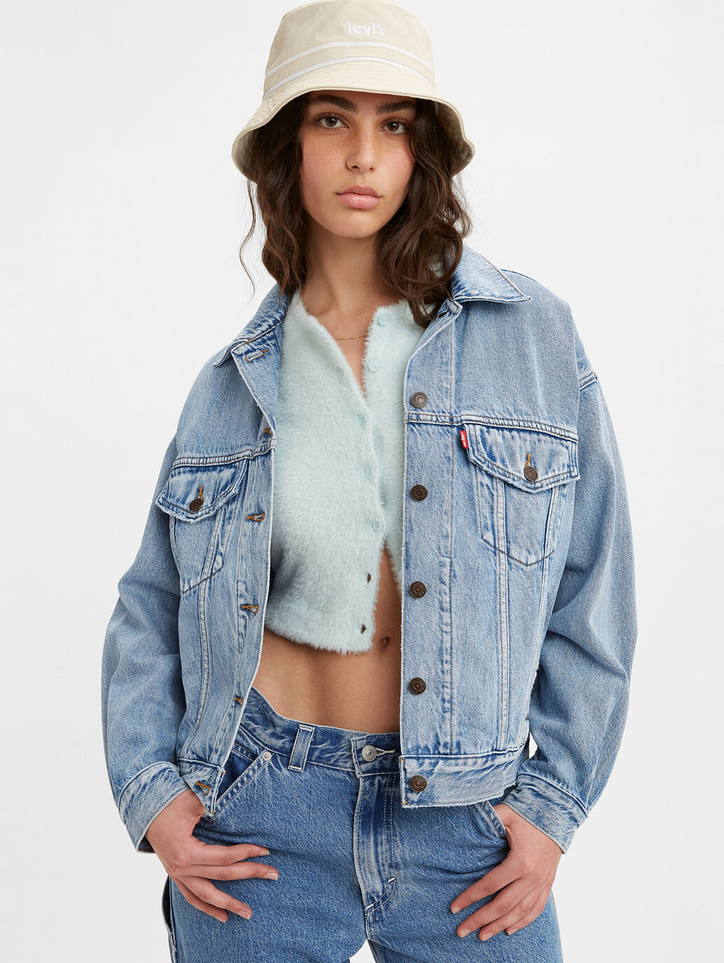 levi short denim jacket