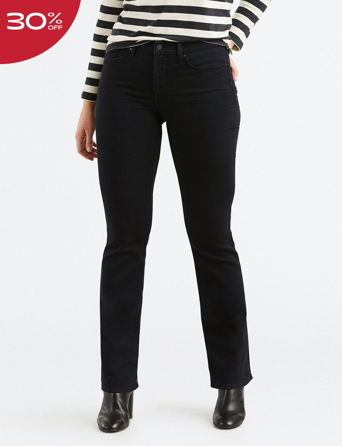 315 Shaping Bootcut Jeans For Women In Black - Skinny Leg