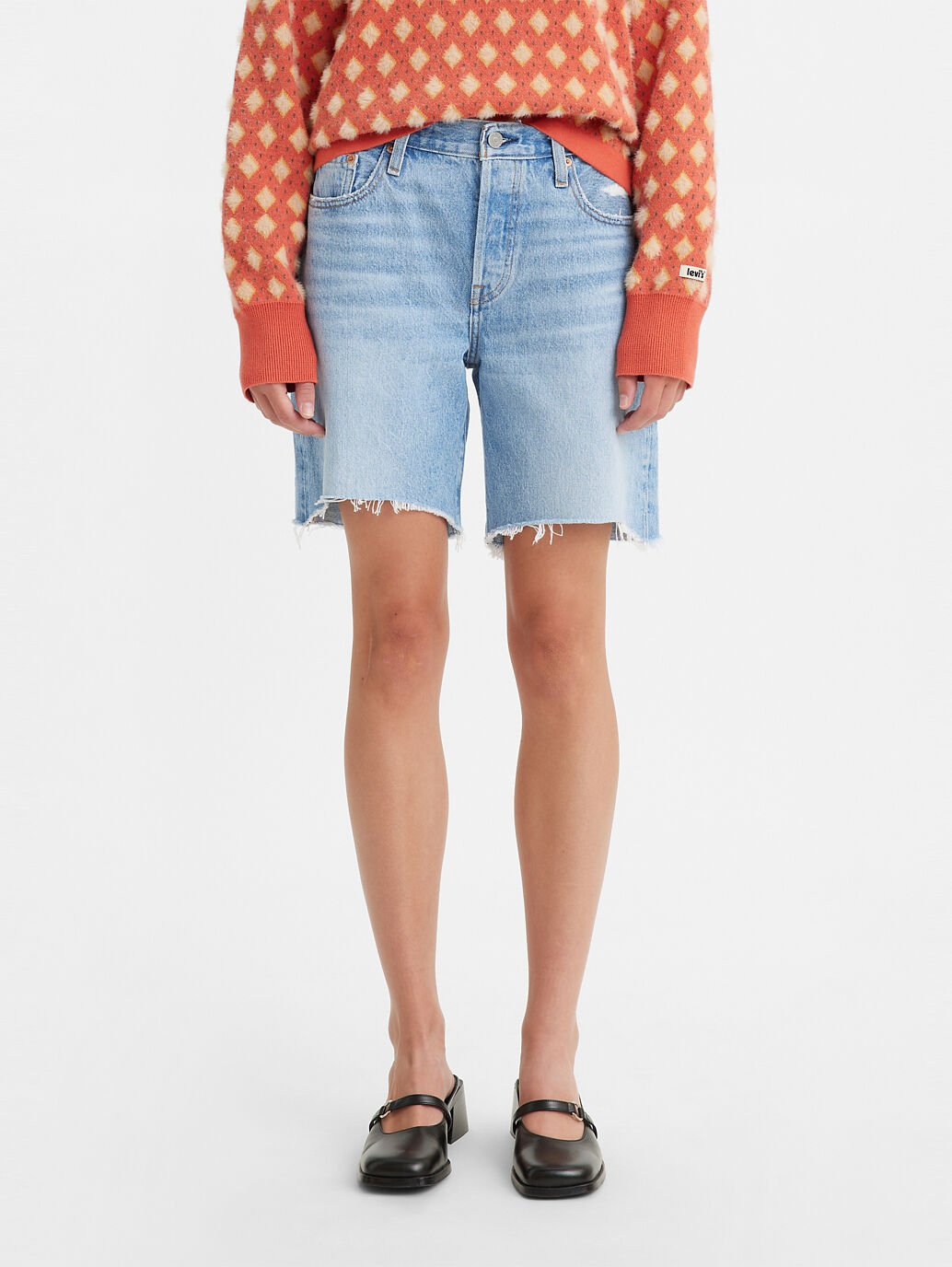 Long sale levi shorts