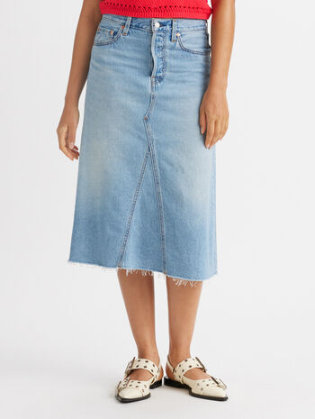 Levi's® Women's High-Rise A-Line Deconstructed Skirt