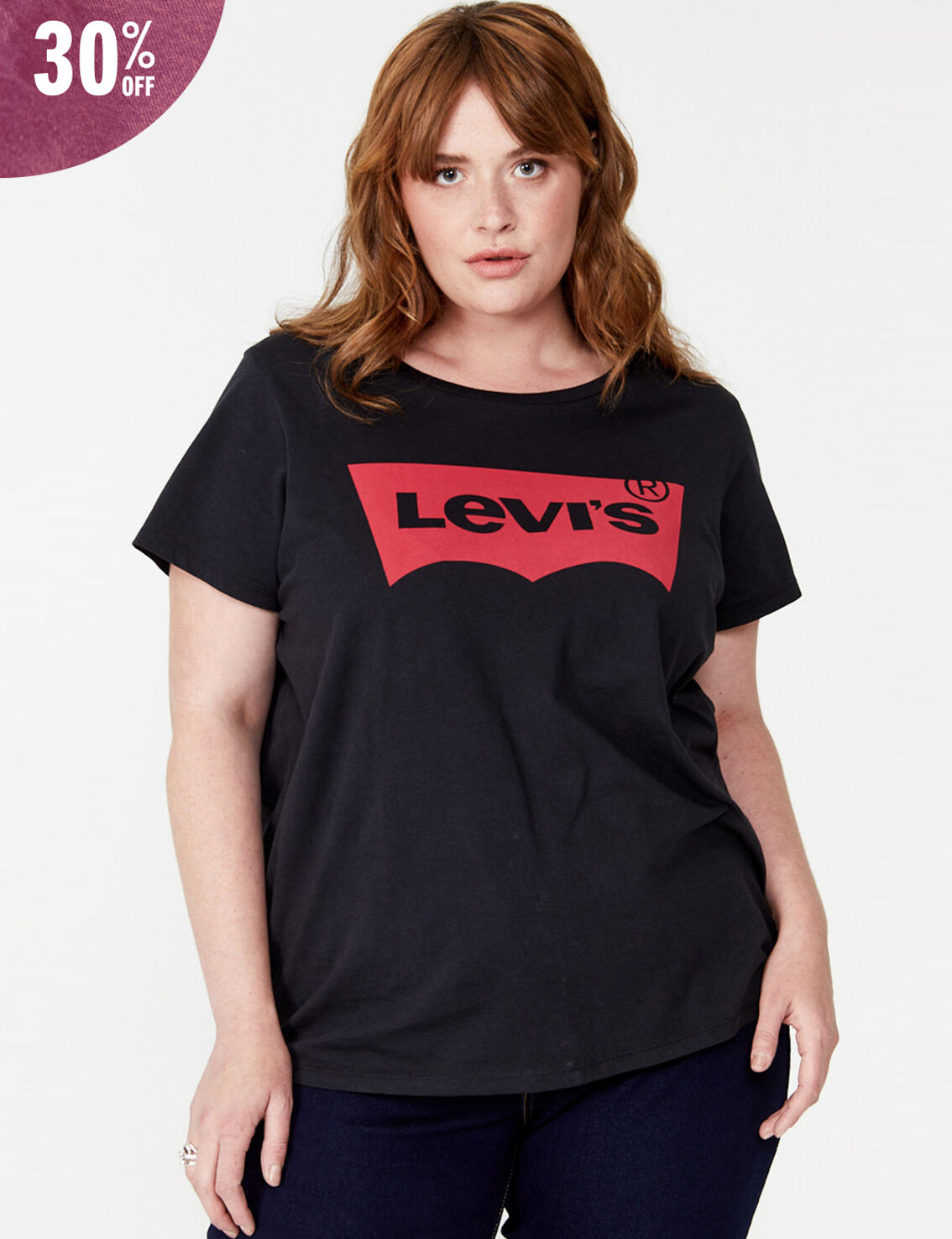 Logo Perfect T-Shirt (Plus Size) in Black