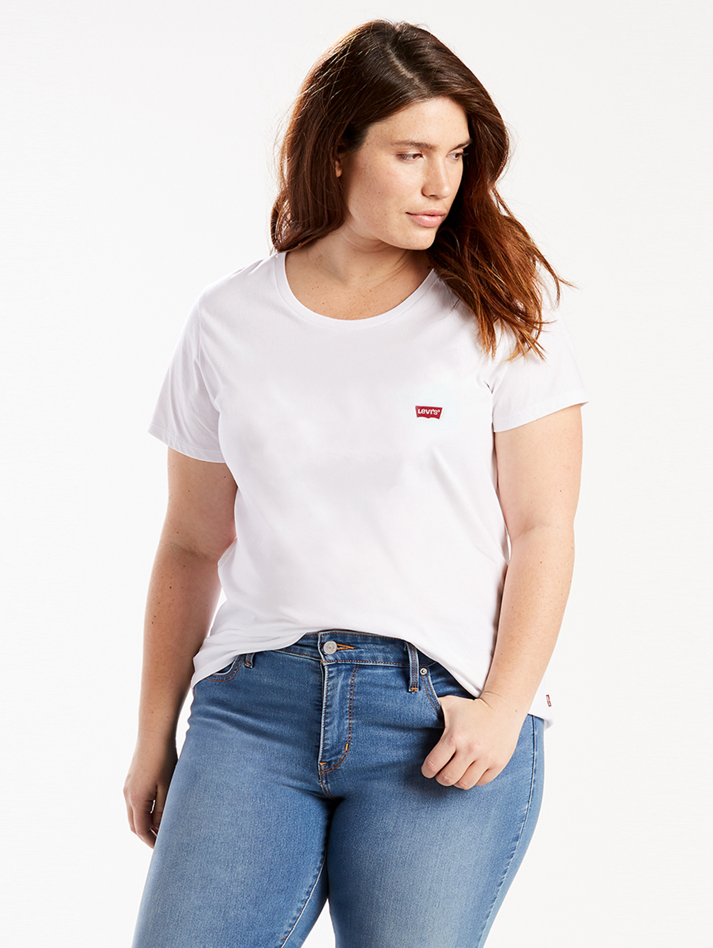 Perfect Tee (Plus Size) in White +