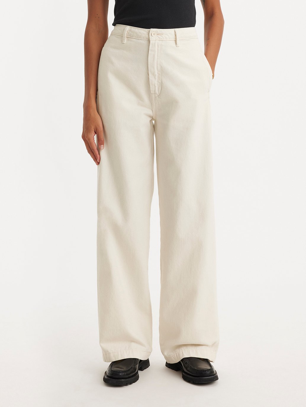 Levi's® WellThread® Women's Soft Straight Orchard Trousers - Soft Ceramic